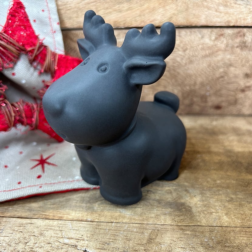 Weihnachtselch in Schwarz
