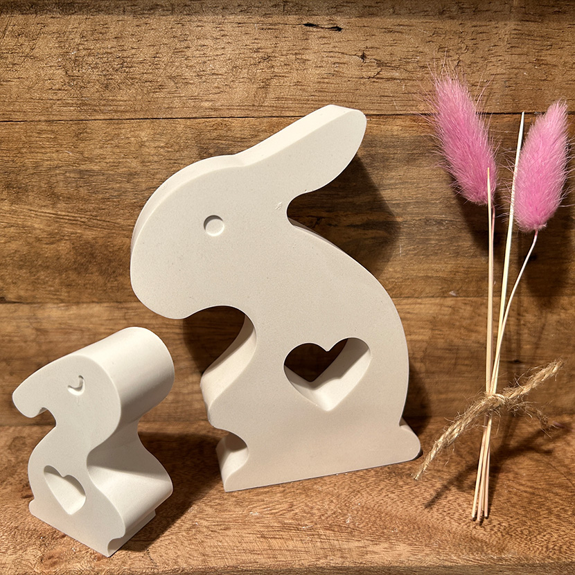 Hasenpaar Mutter und Kind – Bild 3